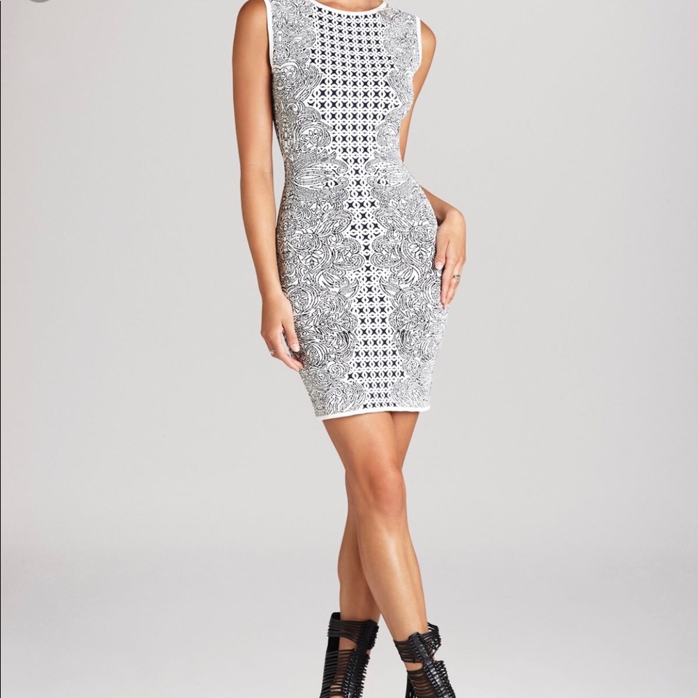 BCBG Jazmyne Tribal Jaquard Dress